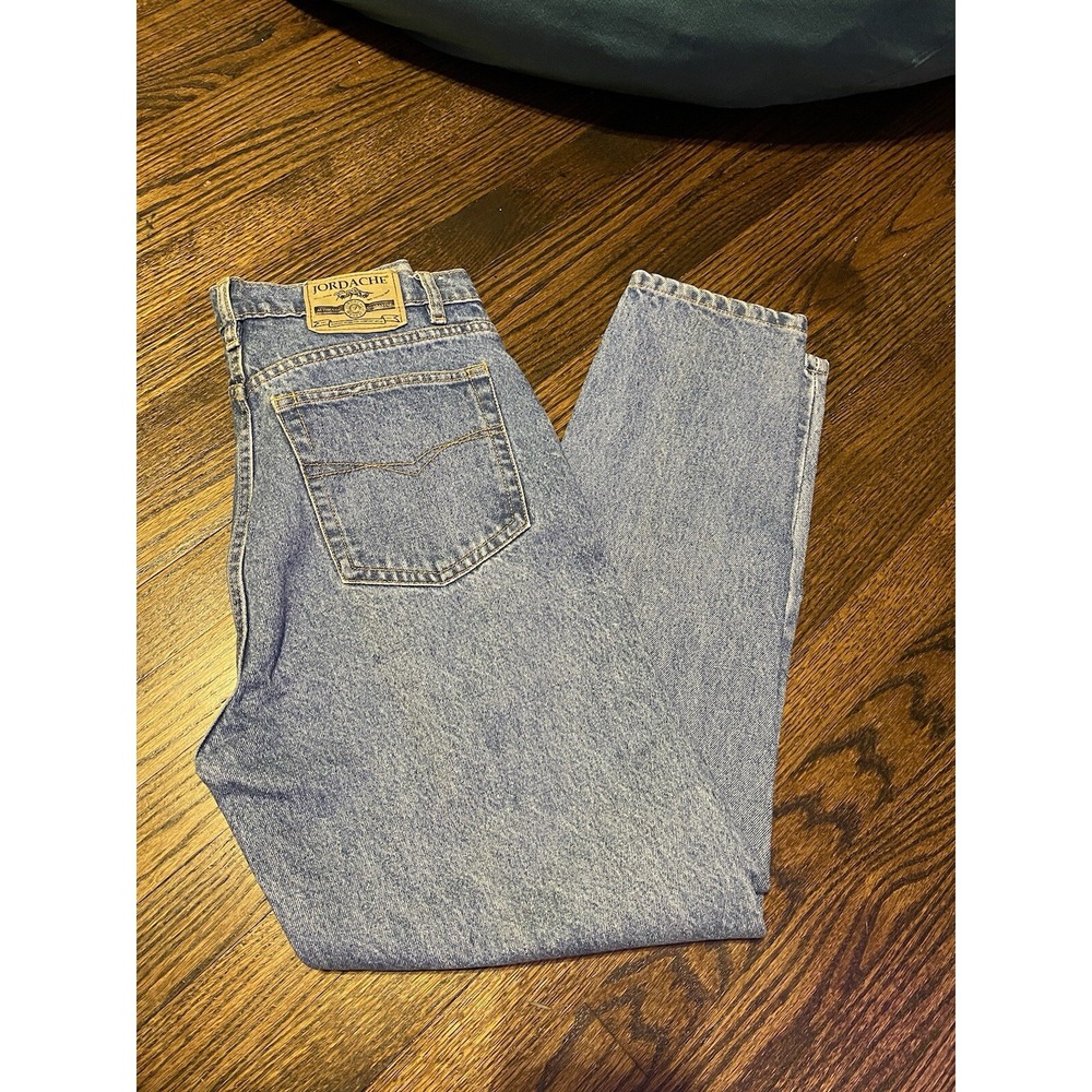 Jordache Light Wash Jeans Vintage Blue Women's Sz 13/14 100% Cotton High Waist - Picture 9 of 9